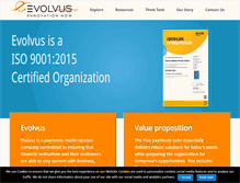 Tablet Screenshot of evolvussolutions.com